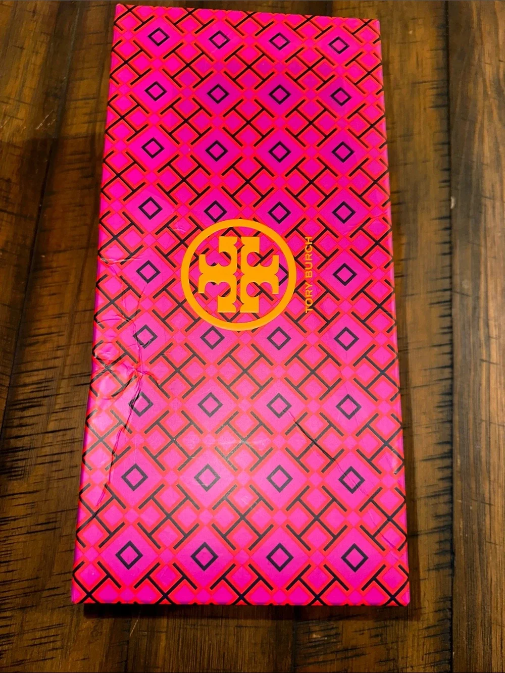 Tory Burch Navy Leather Ballet Flats with Gold Logo